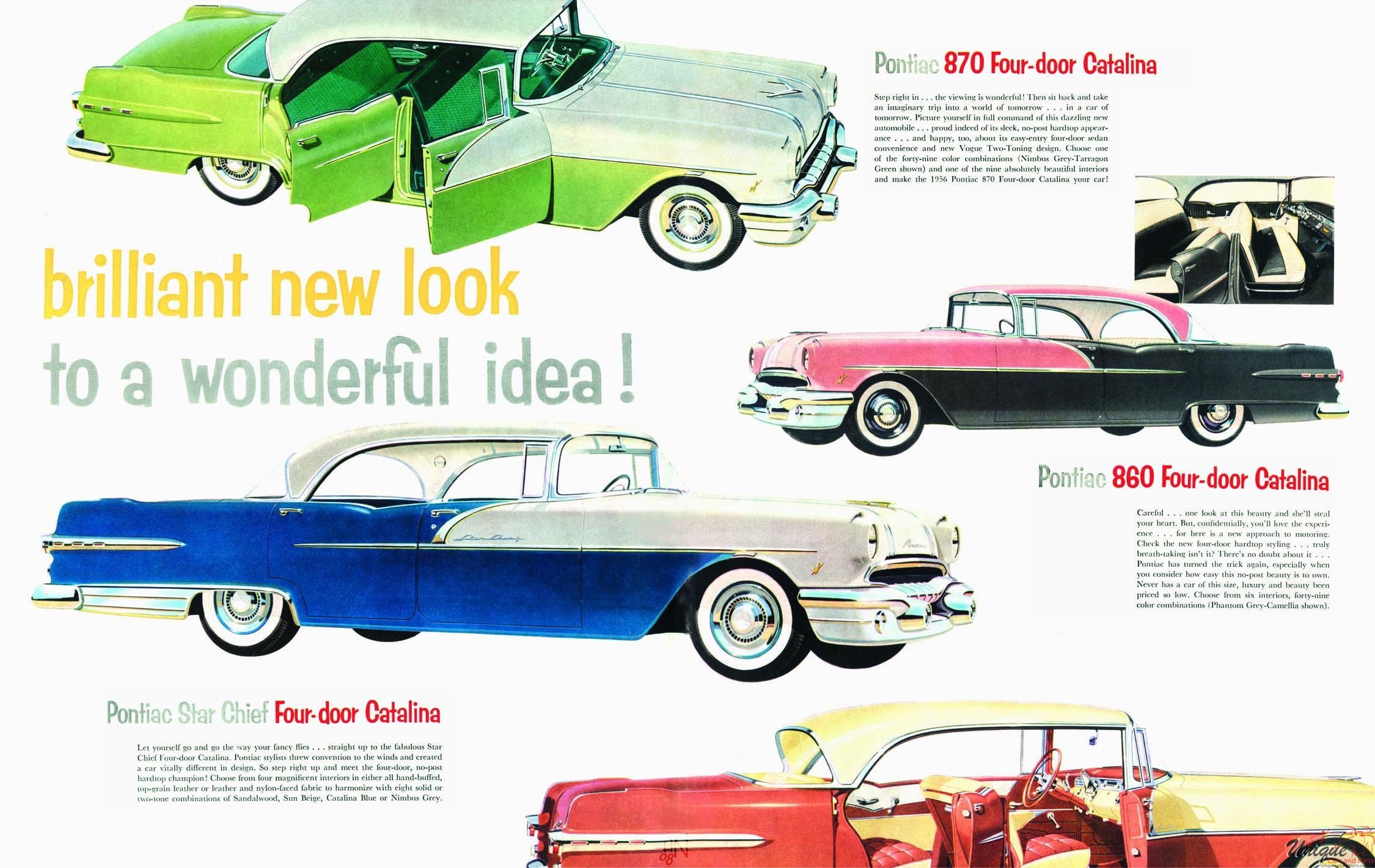 1956 Pontiac Brochure Page 1